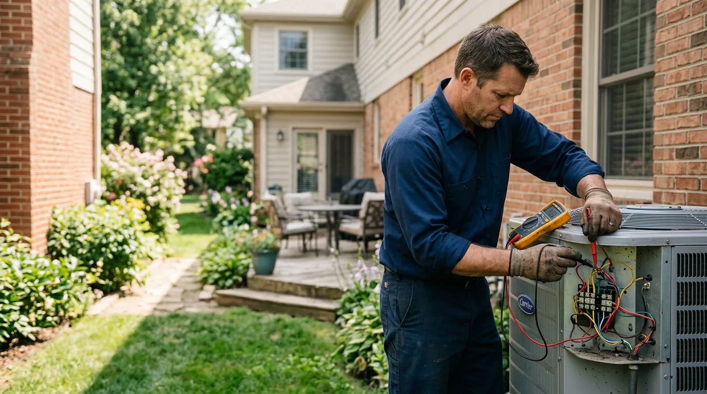 HVAC technician working near Morrilton, AR